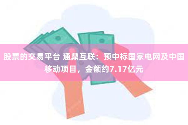 股票的交易平台 通鼎互联：预中标国家电网及中国移动项目，金额约7.17亿元